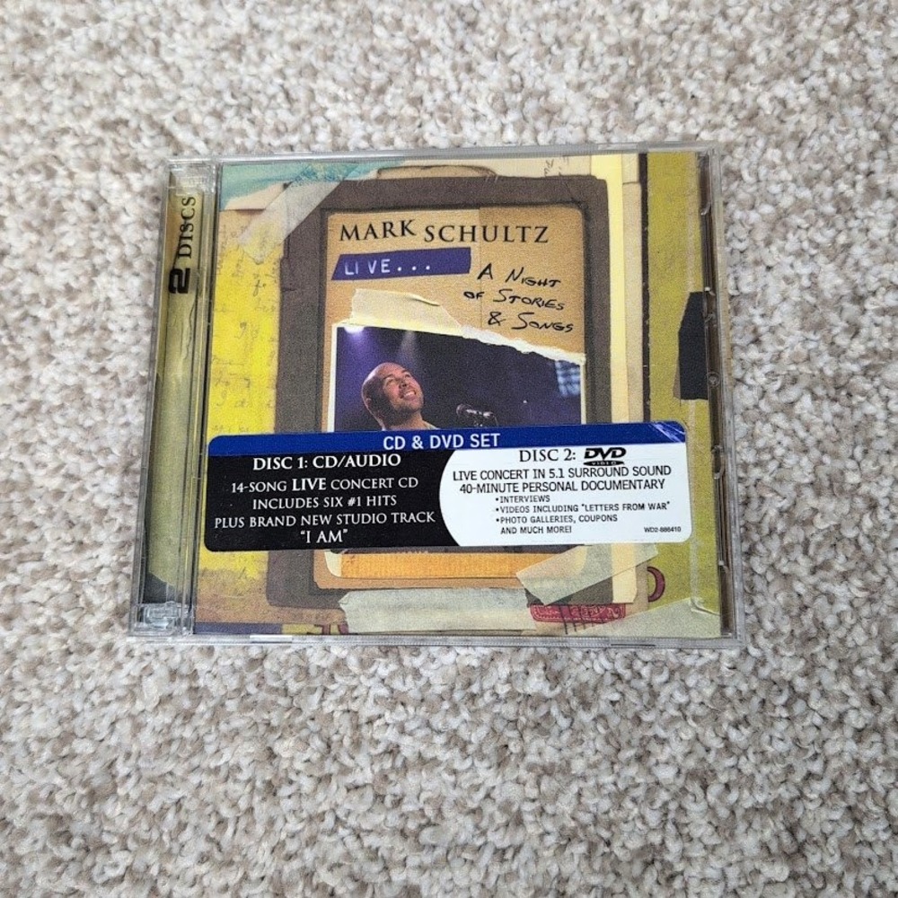 Mark Schultz Live‎ A Night of Stories & Songs 2 Disc CD DVD Set (2005)
